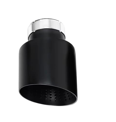 Embout silencieux d'échappement acier inoxydable noir mat 51mm pour Golf R et GTI MK7