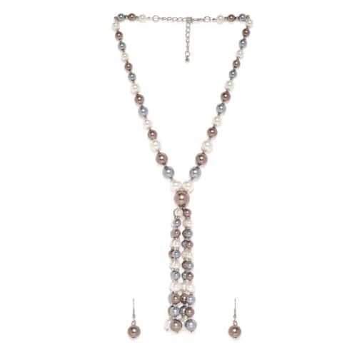 See full amazon price history chart for Rubans Cream & Blue Pearl Beaded Classy Tassels Long Necklace set Rubans Cream & Blue Pearl Beaded Classy Tassels Long Necklace set (B0D6RX7N4T) Amazon Price History, Amazon Price Tracker