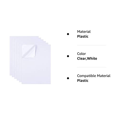 Zeyce 10Pcs A4 Size Double Sided Tape Sheets, Clear Strong Sticky Tape, Tap Sheet For Arts Craft Photo Albums Making Home Decorative #TOP5