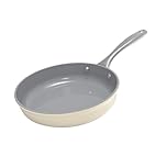 Koch Kode Padella Antiaderente 28cm, Resistente ai Graffi Grande Padelle in Ceramica, Compatibile con Induzione,Lavabile in Lavastoviglie, Senza PFOA e PTFE, Bianco Latte
