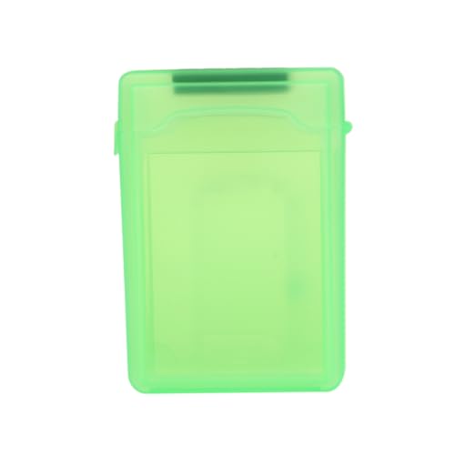 POPETPOP Shockproof Static Storage Box for Hdds Durable Green Case Dust Design for Hard Drives Convenient Labeling for Easy
