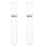  Healeved Lot De 2 Boîtes À Cigares Transparentes En Plastique, Tube De Rangement Pour Cigares Individuels, Étui De Transport Portable, Support D\'humidificateur Hermétique Pour Les
