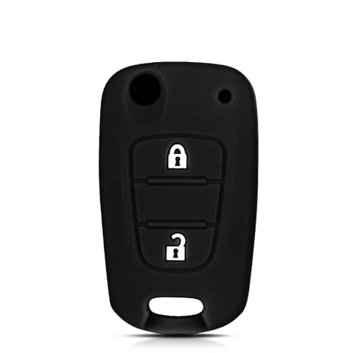 Etui de clé en silicone à 2 boutons pour Kia Rio 3 Sportage Ceed