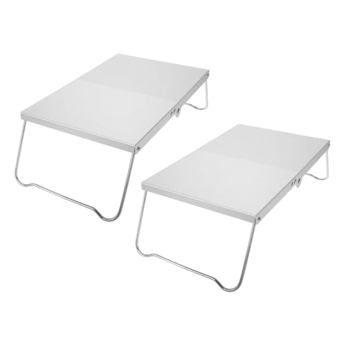 JOINPAYA 2 Mini Escritorios Rectangulares Plegables para Cama Escritorio para Portátil para Exteriores para Acampar Mesa De