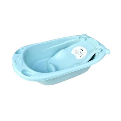 Image of Baby Splash Green Baby Bathtub with Seat Sling, Tray & Temperature Display - Non-Slip, Portable Tub for Newborns, Infants & Toddlers (0-3 Years) - Soap Holder (Multicolors)