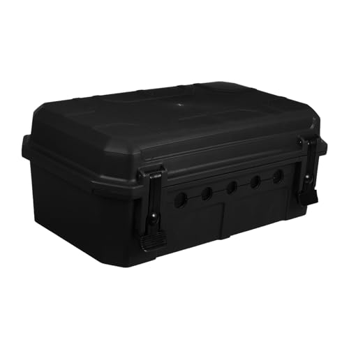 Boîte électrique de jonction noire pour sécuriser le chauffage extérieur du patio