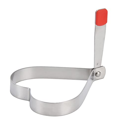 Molde para huevos Formador de huevos Círculo Hervidor de huevos Pequeño y compacto Bricolaje Conveniente Práctico Seguro Herramienta de cocina confiable para el hogar Restaurante (Forma de corazón)
