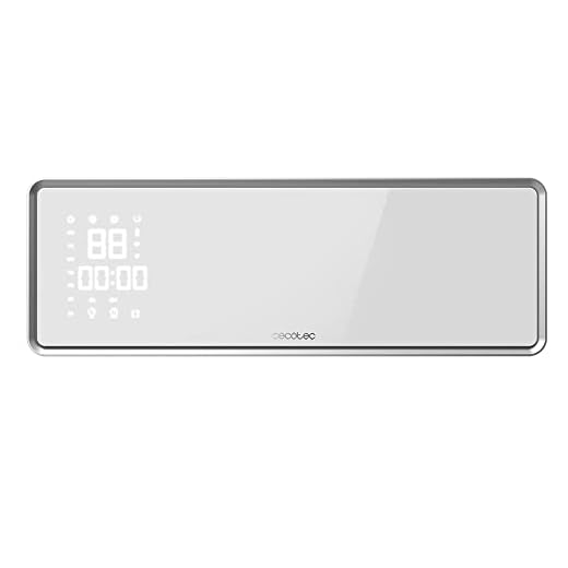 Cecotec Riscaldatore da parete in ceramica ReadyWarm 5350 Power Box Ceramic Connected con 2000W, schermo LED e controllo Wi-Fi (5350 Power Box Ceramic Connected)