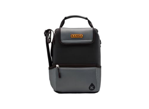 Kanga Insulated Cooler Bag - Soft Cooler Bag - 6 or 12 Can Beer and Seltzer Drink Cooler - Insulated Leak Proof and Durability Tested - Kanga Pouch Cooler (Midnight)