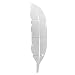 Lodenlli Hermosa Forma de Pluma Pegatina de Pared para el hogar, Dormitorio, Sala de Estar, Superficie de Espejo 3D, Pegatinas Decorativas para Pared