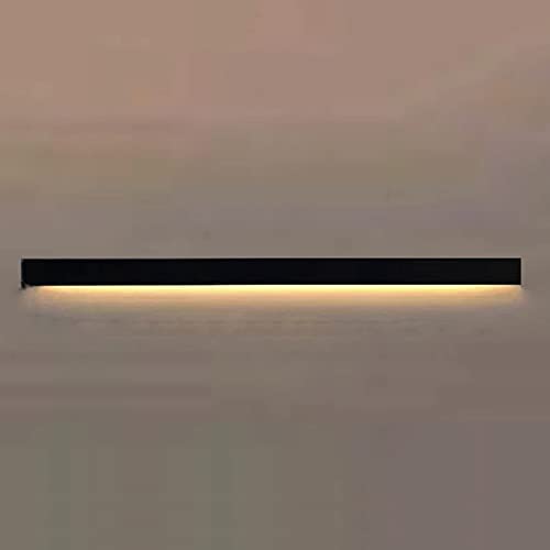 Apliques de pared lineales LED modernos para iluminación interior de diseño en negro 2