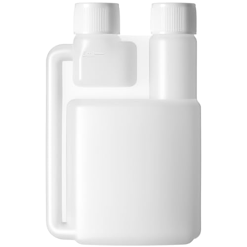 Chengu Plastic Flask with Built in Shot Glass Measuring Bottles Graduated Chamber with Caps Liquid Dispenser for Liquids to Store and Pour for Concerts Travel Camping Party (3.38 Oz, 0.17 oz)
