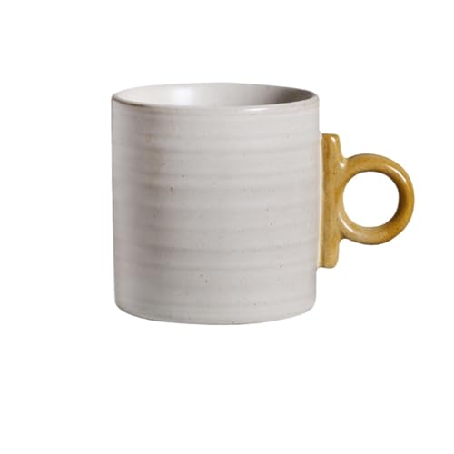 L3s9mPzVb4 Taza de café Taza de gres con rayas, sencilla, for agua, for el hogar, for café
