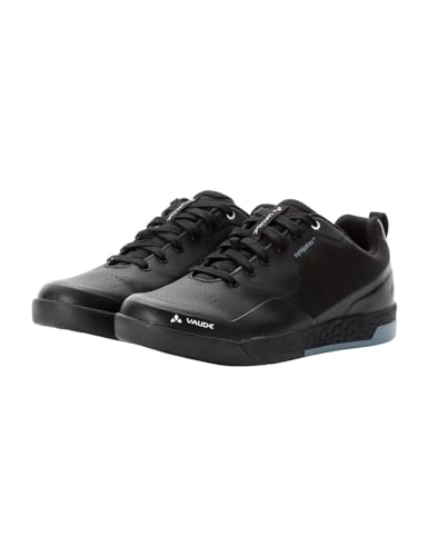 VAUDE - VAUDE Moab STX All Mountain Chaussures de cyclisme unisexes avec membrane Sympatex® étanche, respirantes sans clic, idéales pour le trail et le terrain, Noir/blanc, 36 EU