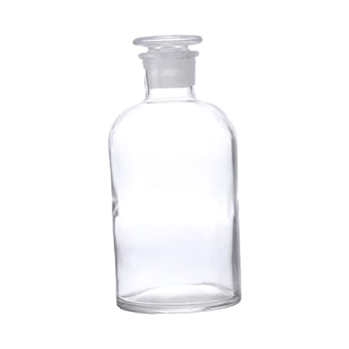 KICHOUSE 1pc Reagent Bottle Lab Vials Lab Bottles Scientific Lab Equipment Clear Container Apothecary Jars with Lids Carafe with Lids Toothbrush Covers Caps Chemicals Bottle Clear Jar Glass