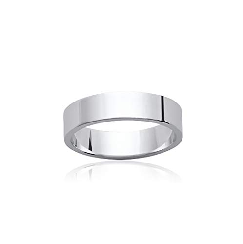 Alliance Argent 925 Lisse Tata Gisèle 5 mm : Anti-Ternissement et Anti-Allergie