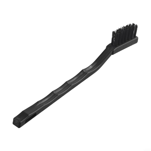Cepillo de alambre de 7 pulgadas con cerdas de nailon de cobre de acero inoxidable para eliminación de óxido y suciedad, herramientas de limpieza manual para moldes y piezas de maquinaria (nailon)