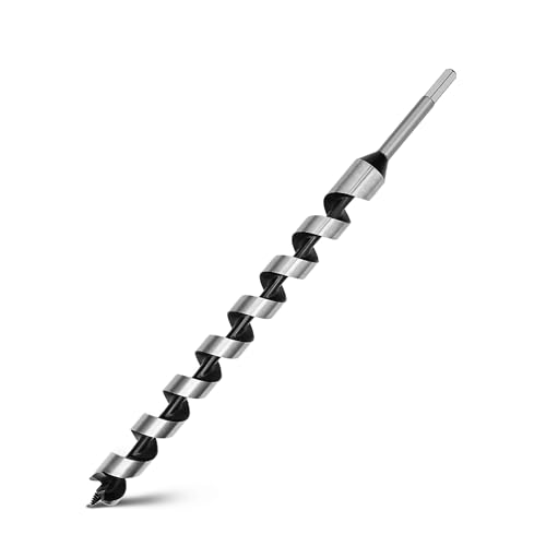 Auger Drill Bit 1-3/16 in Hex Shank for Wood 23.6 in