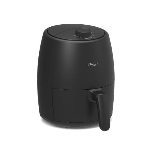 Friteuse à air 2 L BELLA et multicuiseur compact 1200W noir mat