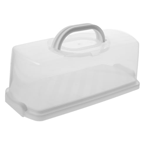 Mikinona Boîte à Pain Rectangulaire Avec Couvercle Transparent Garde-pain Récipient De Stockage Pain Portable Garde-gâteau