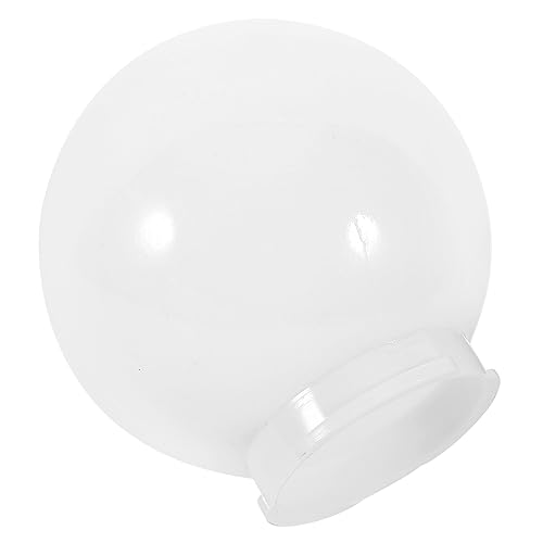 Image of Angoily 6 Inch White Acrylic Replacement Globe Round Lamp Shade Covers for Ceiling Wall Fixtures Lamp Posts Streetlight 85mm