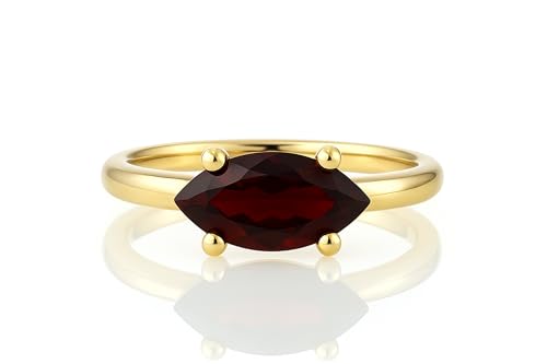 Bague marquise grenat ajustable pour éviter les erreurs de taille de bague