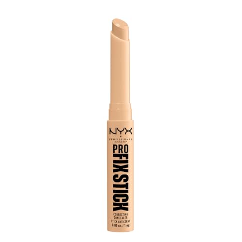 NYX Professional Makeup Correttore in Stick, Attenua, Corregge e Illumina, Tenuta fino a 12h, Arricchito con Acido Ialuronico, Pro Fix Stick, Tonalità: Natural, 1,6 g