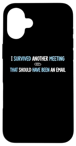 Survived Another Meeting �R�[�|���[�g�I�t�B�X �L���[�r�N�� �]�ƈ� �X�}�z�P�[�X iPhone 16 Plus �p