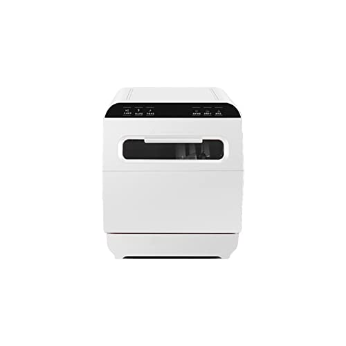 IJNHYTG Dishwasher Household Dishwasher and Kitchen Appliances Mini Countertop Table Dish Washer Drying and Sterilizati (Color : White, Size : UK)