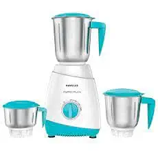 Aspro Plus 500W Mixer Grinder (White, Light Blue)
