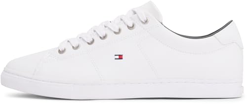 Tommy Hilfiger Essential Leather Sneaker, Sneakers Basses Homme, Blanc...