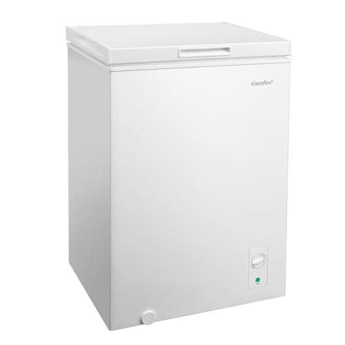 COMFEE RCC102WH2EU(E) Freistehender Gefrierschrank, 99 l, umwandelbar zu Gefrierschrank/Kühlschrank, Inverter, 4 Sterne, Garagengeeignet, Weiß [Energieklasse E]