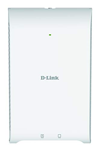 D-Link DAP-2622 Nuclias Connect Wireless AC1200 Wave 2 In-Wall PoE Access Point, Indoor, Wall-Plate, MU-MIMO, Multiple Operation modes, Gigabit, PoE Out, Simple Centralised Management
