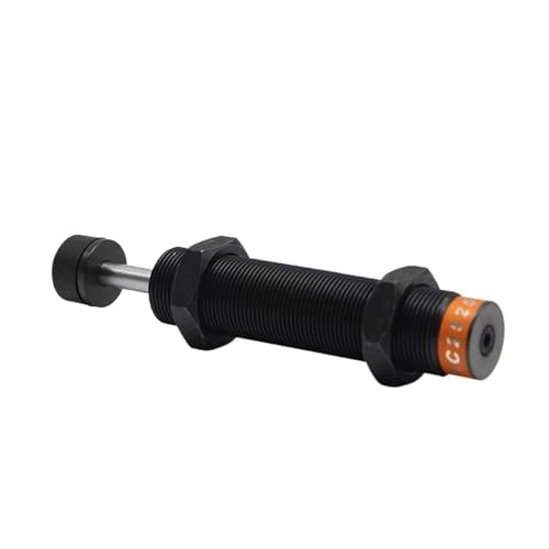 Amortiguador hidráulico ajustable contra vibraciones AC2525 M25x1.5 neumático negro