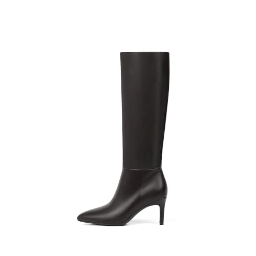 Image of Easyfox Knee High Boots Women Pointed Toe Stiletto Heel Tall Boots