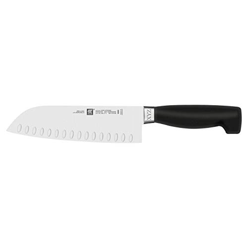 Image of ZWILLING J.A. Henckels Twin Four Star Hollow Edge Santoku Knife - Custom Engraved (Various Sizes)