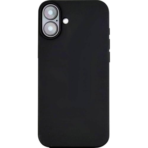 JT Berlin BackCase Pankow - Coque de Protection en Silicone Souple - Compatible avec Apple iPhone 16 - Coque en TPU Flexible - Compatible avec Chargement sans Fil - Coins renforcés - Noir