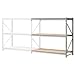 Global Industrial Extra High Capacity Bulk Rack With Wood Decking, Add-On Unit, 60"W x 18"D x 72"H