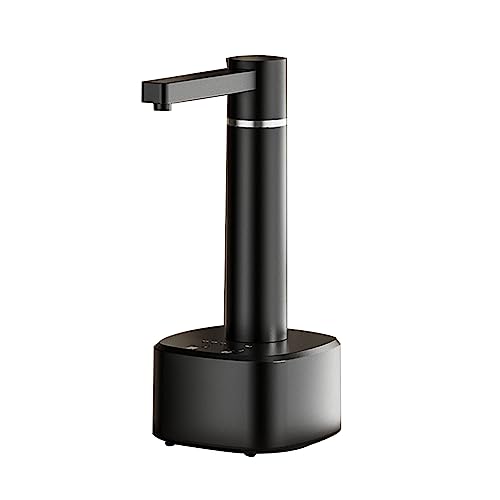 JzcsdkSIL Bucket Table Dualpurpose Electric Water Dispenser Multifunctional Water Pressure Device Rechargeable Water for Home Water Dispenser, Black