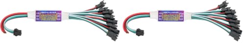Image of BTF-LIGHTING WS2812B WS2811 16703 SK6812 WS2814 IC etc 3PIN TTL Amplifier 1 to 8 Support 3PIN Addressable LED Strip,Fairy String,Matrix Panel,Module etc DC5V DC12V DC24V (Pack of 2)