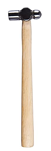 Amtech - Ball Pein Hammer, Hardened and Polished Head, Traditional Wooden Handle, Lightweight for Precision Metalwork and Jewellery (4oz / 115g)