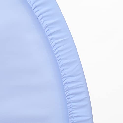 Image of Blue Round Backdrop Cover 7.2ft Blue Circle Arch Cover Birthday Photography Background for Party Baby Shower Wedding Decorations