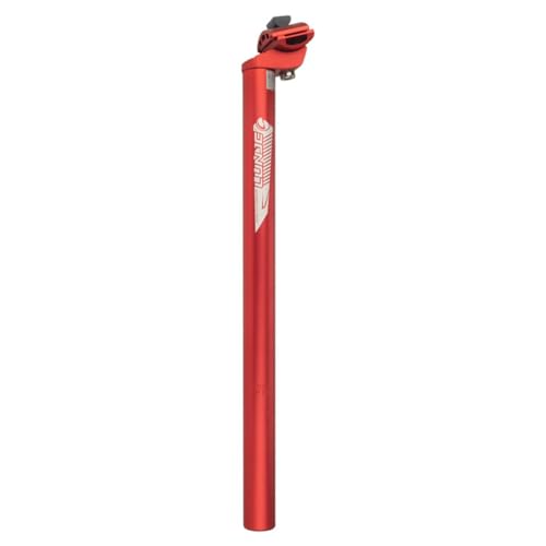 AleGuLu Bicycle Seatpost - 6061-T6 Aluminum Single Bolt Twin Rail - Ultra Lightweight & High Strength - for Mountain & Road Bikes,Red,27.2/400mm