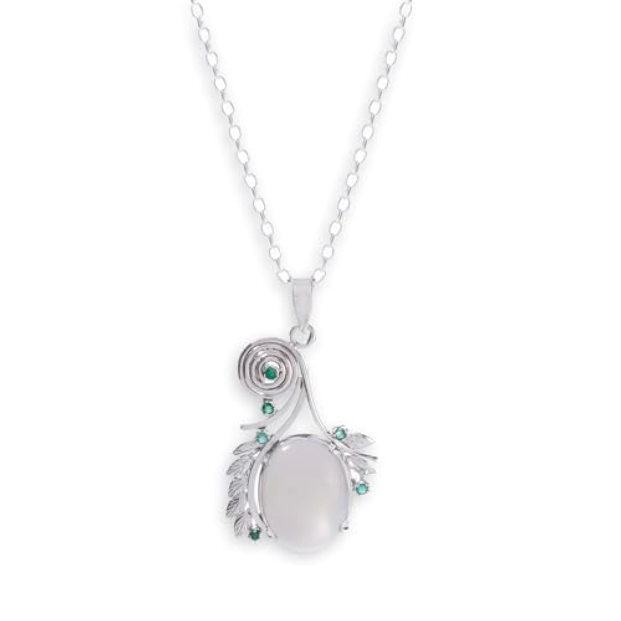 925 Silver Handcrafted Sterling Silver Pendant with Natural Amethyst Stone