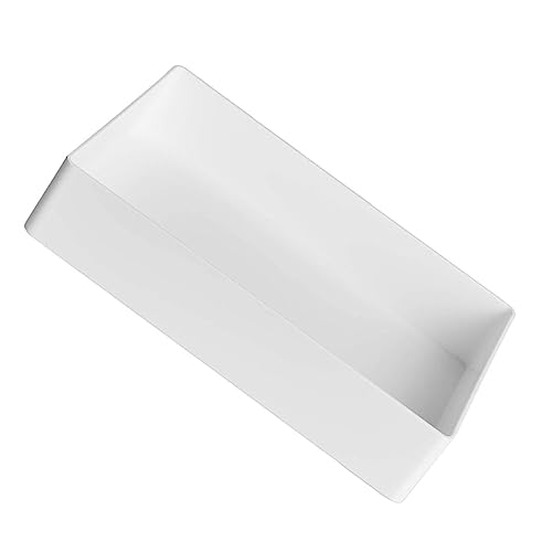 KICHOUSE High-Impact Polypropylene Tray Large Lab Organizer White Storage Plate Multi-Purpose Utility Tray for Lab Home