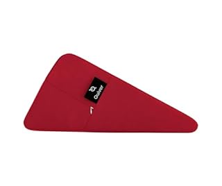 Quiver Edge Wedge Premium Intimacy Pillow for All Couples - Canada's Inclusive Intimacy Cushion - Sensual Positioning Wedge Pillow for Enhanced Comfort - Supersoft Velvet Cover (Colour - Cherry)