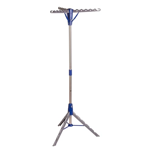 Honey-Can-Do Steel Tripod 64-Inch Folding Clothes Drying Rack – Space-Saving Collapsable Clothes Rack, Durable Clothes Dryer Stand for Laundry Room, 3 Rotatable Arms for 30 Hangers
