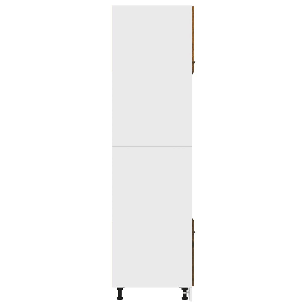 SYDE Armadio per microonde, rovere affumicato, 60 x 57 x 207 cm