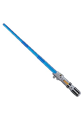 STAR WARS Lightsaber Forge Luke Skywalker Electronic Extendable Blue Lightsaber Toy, Customizable...