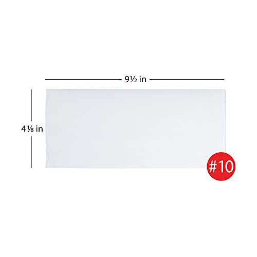 Office Depot All-Purpose Envelopes, 10 (4 1/8in. x 9 1/2in.), White, Box Of 500, 12010 - Thumbnail 2